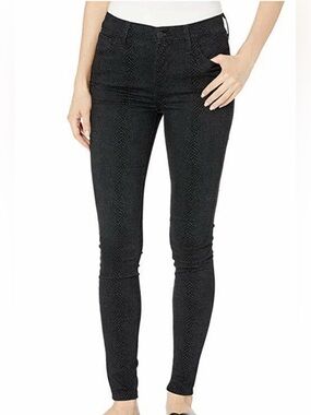 NWT Levis 720 Women Python-Print High Rise Super Skinny Jeans Black